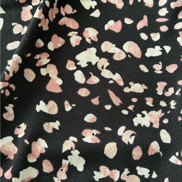 Como Black Women Crew-Neck Front Twist Black Top 3X - Picture 9 of 12